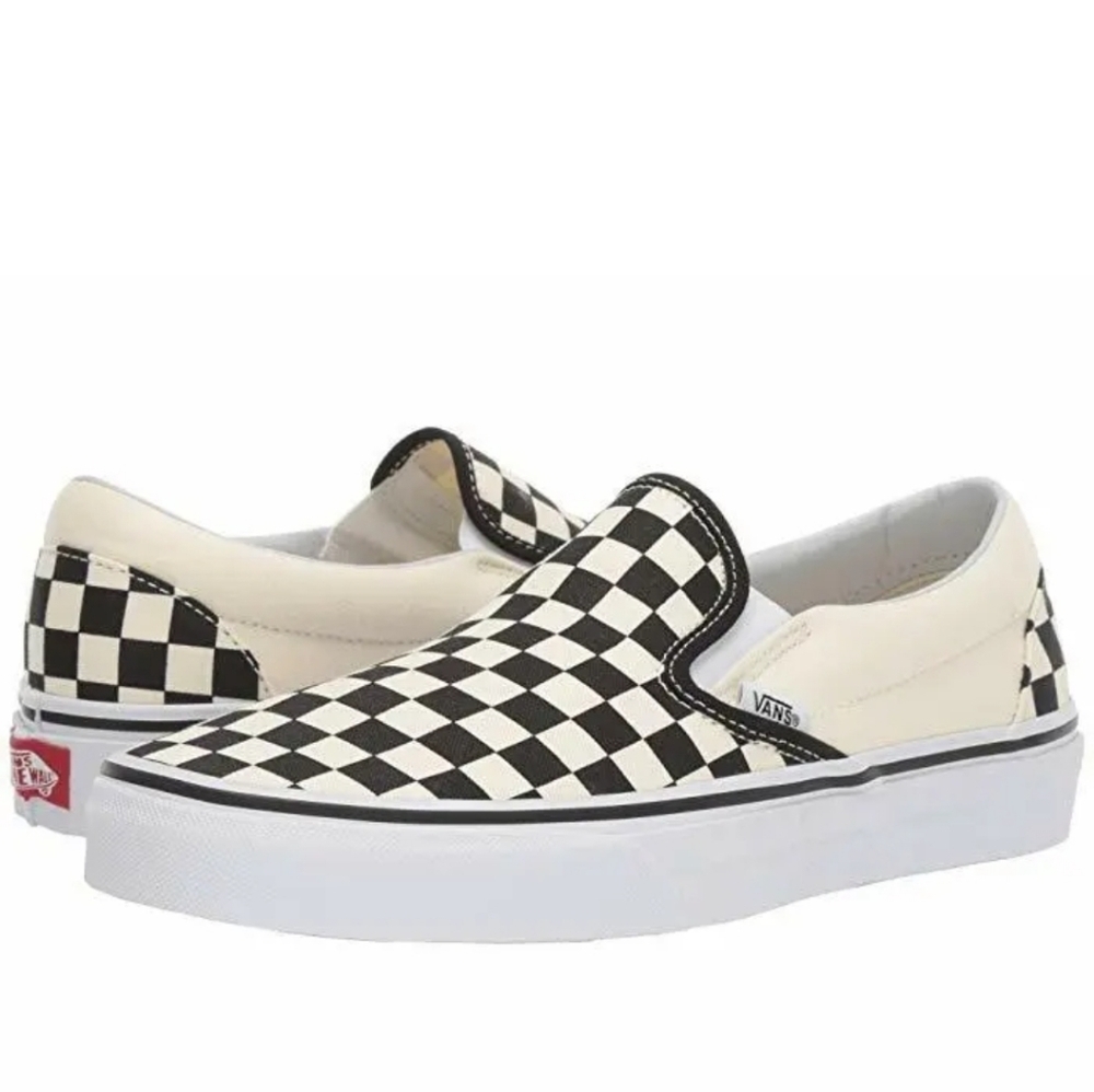 Vans Classic Slip on Unisex Black & White Checkerboard Size 5 Men's, 6.5…